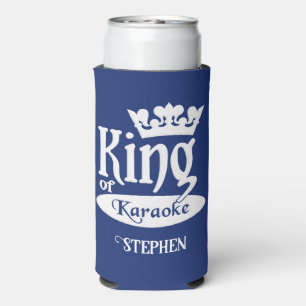 Individuelle Name & Color King of Karaoke Selters Dosenkühler