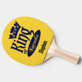 Individuelle Name & Color King of Karaoke Tischtennis Schläger (Seitenansicht)