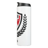 individuelle Name & Color Soccer Logo-Schuster Thermosbecher (Nach rechts gedreht)