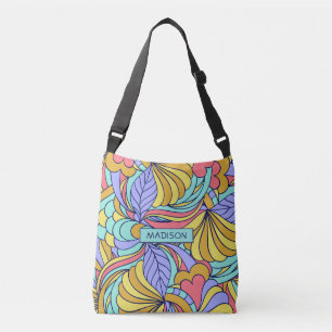 Individuelle Name Colorful Doodles Taschen