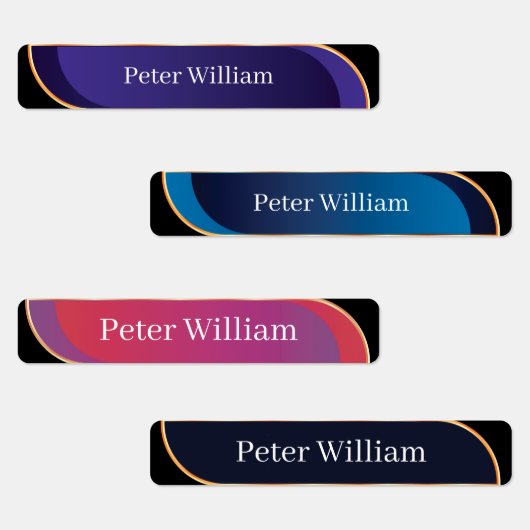 Individuelle Name Colorful Hochschule Etiketten (Gruppe)