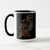 Individuelle Name Colorful Jazz Player Tasse (Links)