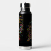 Individuelle Name Colorful Jazz Player Trinkflasche (rechts)