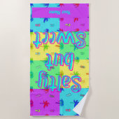 Individuelle Name Colorous Modernes Summer Beach H Strandtuch (Vorderseite)