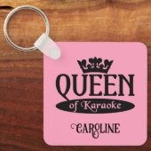 Individuelle Name & Colour Queen von Karaoke Schlüsselanhänger (Vorderseite)