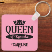 Individuelle Name & Colour Queen von Karaoke Schlüsselanhänger (Rückseite)
