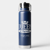 Individuelle Name & Colour Queen von Karaoke Trinkflasche (Hinten)