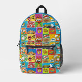 Individuelle Name Comic Bedruckter Rucksack (Vorderseite)