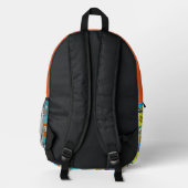 Individuelle Name Comic Bedruckter Rucksack (Rückseite)