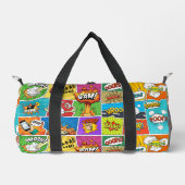 Individuelle Name Comic Duffle Bag (Vorderseite)