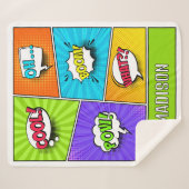 Individuelle Name Comic Sherpadecke (Vorderseite (Horizontal))