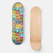 Individuelle Name Comic Skateboard (Vorderseite)