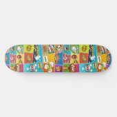 Individuelle Name Comic Skateboard (Horizontal)