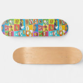 Individuelle Name Comic Skateboard (Horizontal)