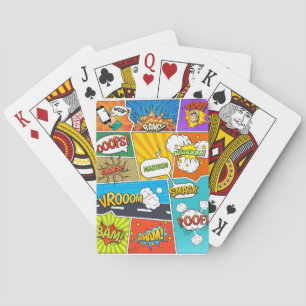 Individuelle Name Comic Spielkarten