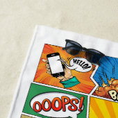 Individuelle Name Comic Strandtuch (Beispiel)