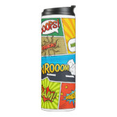 Individuelle Name Comic Thermosbecher (Nach links gedreht)