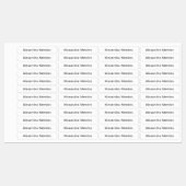 Individuelle Name Company Name Fabric Closing Busi Etiketten (Blatt)