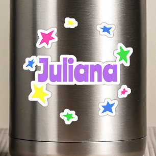 Individuelle Name Cool Funny Funny Colorful Galaxy Aufkleber
