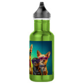 Individuelle Name Cool Hunde Edelstahlflasche (Rechts)