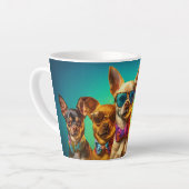Individuelle Name Cool Hunde Milchtasse (Linke Ecke)