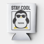 Individuelle Name cool Pinguin Dosenkühler (Vorderseite)