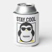 Individuelle Name cool Pinguin Dosenkühler (Kanne Rückseite)