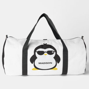 Individuelle Name cool Pinguin Duffle Bag