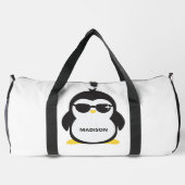 Individuelle Name cool Pinguin Duffle Bag (Rückseite)