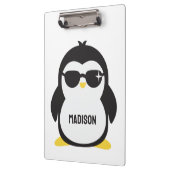 Individuelle Name cool Pinguin Klemmbrett (Links)