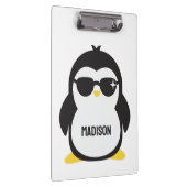 Individuelle Name cool Pinguin Klemmbrett (Rechts)
