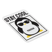 Individuelle Name cool Pinguin Magnet (Rechte Seite)