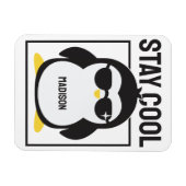 Individuelle Name cool Pinguin Magnet (Horizontal)