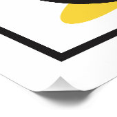 Individuelle Name cool Pinguin Poster (Ecke)