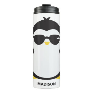individuelle Name cool Pinguin Thermosbecher