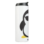 individuelle Name cool Pinguin Thermosbecher (Nach links gedreht)