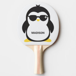 individuelle Name cool Pinguin Tischtennis Schläger