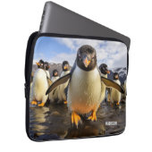 Individuelle Name Cool Pinguine Laptopschutzhülle (Vorne Rechts)