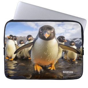 Individuelle Name Cool Pinguine Laptopschutzhülle