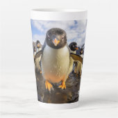 Individuelle Name Cool Pinguine Milchtasse (Vorderseite)
