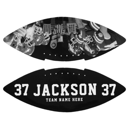 individuelle Name Cool Schwarzweiß-Foto-Teamnummer Football (Paneele)