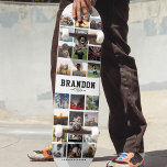 Individuelle Name Cool Trendy Instagram FotoCollag Skateboard<br><div class="desc">Modernes Instagram Foto Collage Design für Skateboards: Personalisieren Sie Ihre Lieblings-Fotos und schreiben Sie mit individuellen Namen und machen Sie das zum coolsten Geburtstagsgeschenk aller Zeiten!</div>