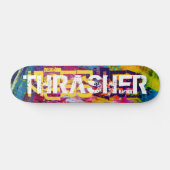 Individuelle Name Coole Farbskateboarddecke Skateboard (Horizontal)