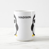 individuelle Name coole Pinguin-Tasse Kaffeetasse (Mittel)