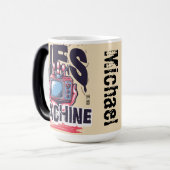 Individuelle Name Coole Retro-Kunstwerke Grafik-Fe Verwandlungstasse (Vorderseite Links)