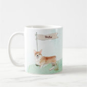 Individuelle Name Corgi Pet Dog Kaffeetasse (Links)