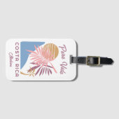 Individuelle Name Costa Rica Motto Pura Vida Gepäckanhänger (Vorderseite (Horizontal))