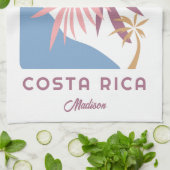 Individuelle Name Costa Rica Motto Pura Vida Geschirrtuch (Gefaltet)