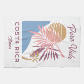 Individuelle Name Costa Rica Motto Pura Vida Geschirrtuch (Horizontal)