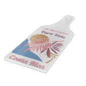 Individuelle Name Costa Rica Motto Pura Vida Schneidebrett (Ecke)